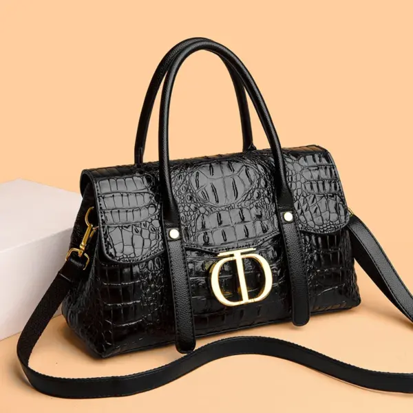 Crocodile embossed women designer tote - Image 11