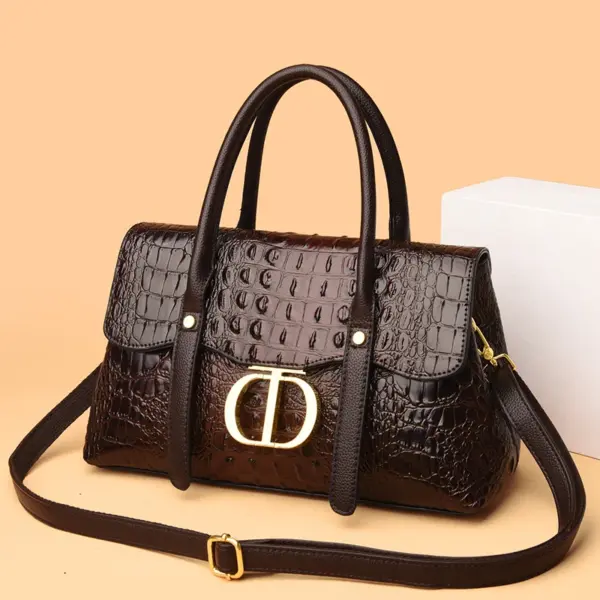 Crocodile embossed women designer tote - Image 12