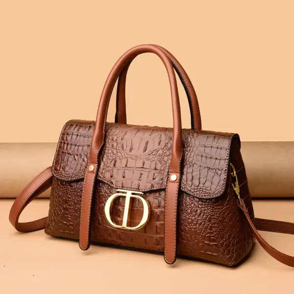 Crocodile embossed women designer tote - Image 14
