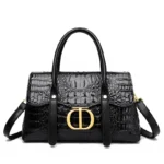 Crocodile embossed women designer tote