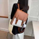 Elegant all match women leather backpack - Image 2
