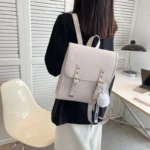 Elegant all match women leather backpack - Image 7