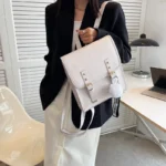 Elegant all match women leather backpack - Image 8