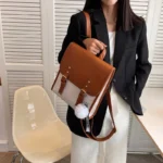 Elegant all match women leather backpack - Image 3