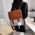 Elegant all match women leather backpack - Image 4