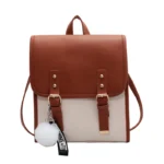 Elegant all match women leather backpack