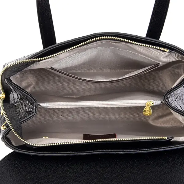 Elegant luxury crocodile pattern designer tote bag - Image 2