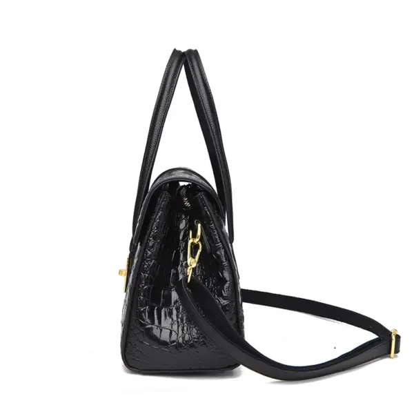 Elegant luxury crocodile pattern designer tote bag - Image 4