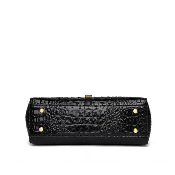 Elegant luxury crocodile pattern designer tote bag - Image 6