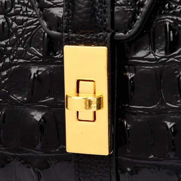 Elegant luxury crocodile pattern designer tote bag - Image 7