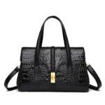 Elegant luxury crocodile pattern designer tote bag