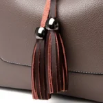 Elegant premium tassel decor shoulder tote bag - Image 5