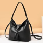 Elegant premium tassel decor shoulder tote bag - Image 8