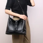 Elegant premium tassel decor shoulder tote bag - Image 16