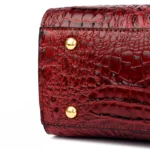 Large capacity croc embossed women tote bag - Image 7