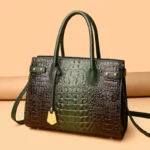 Large capacity croc embossed women tote bag - Image 14