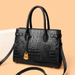 Large capacity croc embossed women tote bag - Image 15