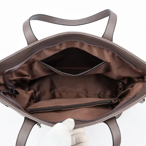 Large capacity elegant women shopping tote - Image 2