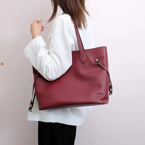 Large capacity elegant women shopping tote - Image 16