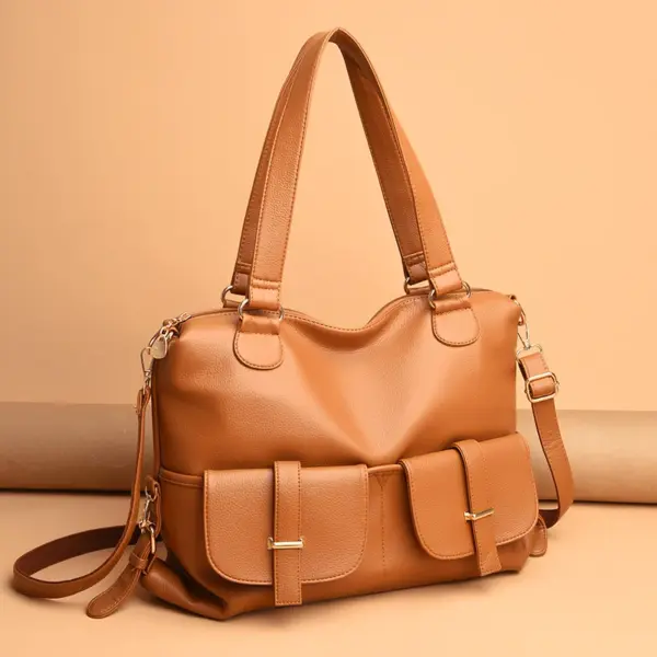 Large capacity multi pocket design shoulder tote bag - Image 11