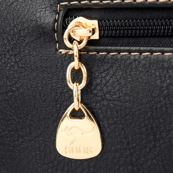 Large capacity vintage leather shopping tote - Image 9