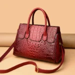 Large capacity women crocodile vintage tote bag - Image 12