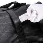 Large capacity independent shoe layer design leather backpack - Image 9