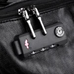 Large capacity independent shoe layer design leather backpack - Image 11