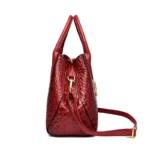 Luxury crocodile pattern large capacity tote - Image 4