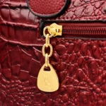 Luxury crocodile pattern large capacity tote - Image 9