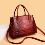 Luxury crocodile pattern large capacity tote - Image 12