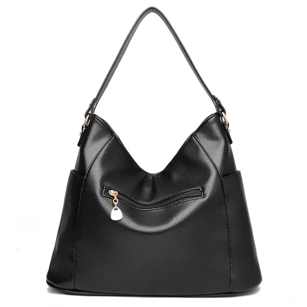 Luxury soft leather women shoulder tote bag - Image 5