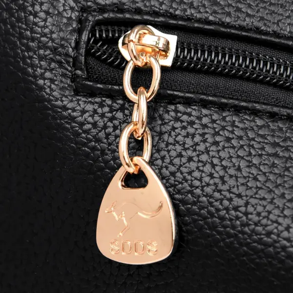 Luxury soft leather women shoulder tote bag - Image 7