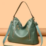 Luxury soft leather women shoulder tote bag - Image 14