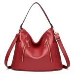 Luxury soft leather women shoulder tote bag