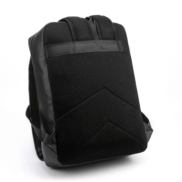 Men`s large capacity high quality leather backpack - Image 8