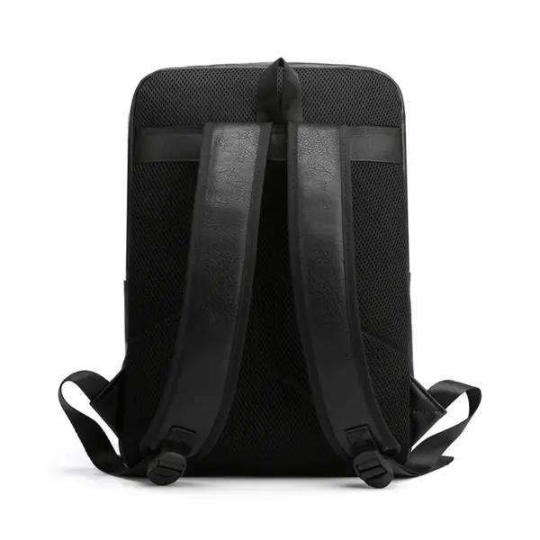 Men`s large capacity high quality leather backpack - Image 4