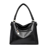 Modern elegant soft leather shoulder tote bag - Image 5