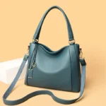 Modern elegant soft leather shoulder tote bag - Image 13