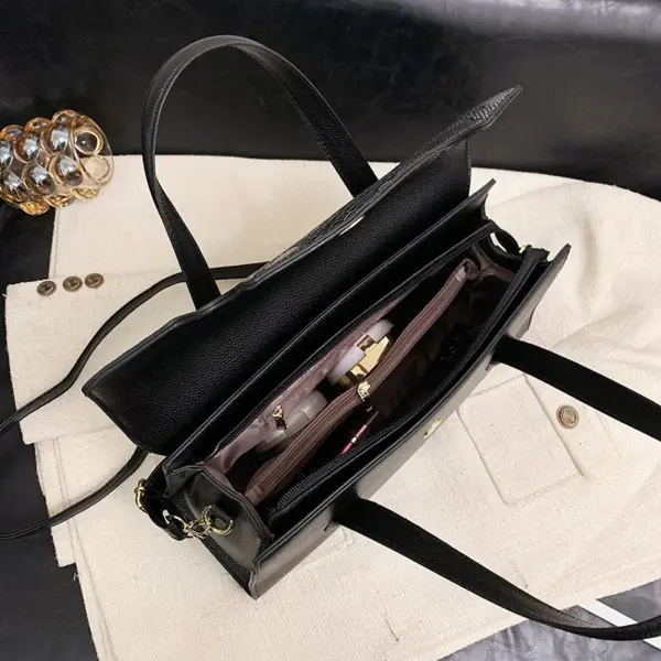 Snakeskin flap women luxury tote bag - Image 16