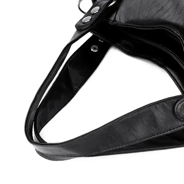 Soft leather large capacity shoulder tote bag - Image 7