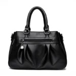 Soft leather quilted elegant tote bag - Image 5