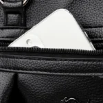 Soft leather quilted elegant tote bag - Image 8