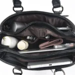 Soft leather quilted elegant tote bag - Image 3
