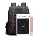 Vintage multi pocket design leather backpack - Image 8
