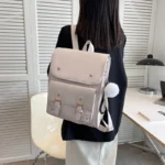 Women all match leather backpack - Image 2