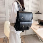 Women all match leather backpack - Image 5