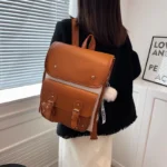 Women all match leather backpack - Image 9