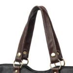 Women large capacity leather shopping tote - Image 6