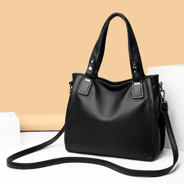 Women large capacity soft leather designer tote bag - Image 10